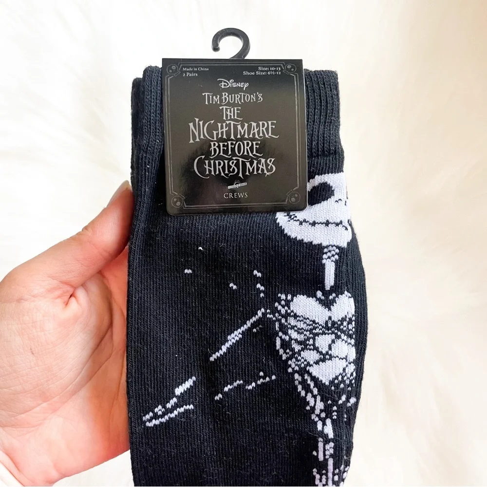 NWT Tim Burton’s The Nightmare Before Christmas Disney Novelty Crew Socks